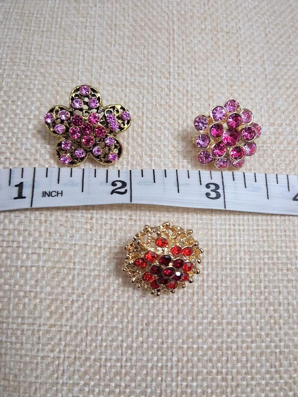 Mini Brooch Bundle 3 Sparkly Brooch Pins